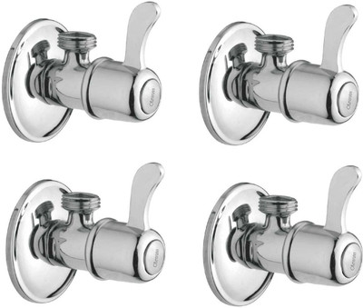 

Oleanna ASCM-02 Magic Angle Valve With Wall Flange Agular Stop Cock (Disc Fitting | Quarter Turn) (Pack of 4 Pcs) Angle Cock Faucet(Wall Mount Installation Type)