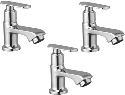 

Oleanna ALCOSD-03 Speed Pillar Cock Chrome Finishing (Disc Fitting | Quarter Turn | Form Flow) (Pack of 3 Pcs) Pillar Tap Faucet(Deck Mount Installation Type)