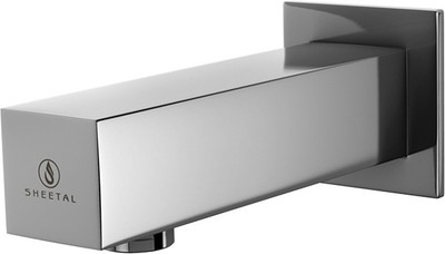 

Sheetal 3118 Kubic Bath Tub Spout With Wall Flange Cartridge Faucet(Wall Mount Installation Type)