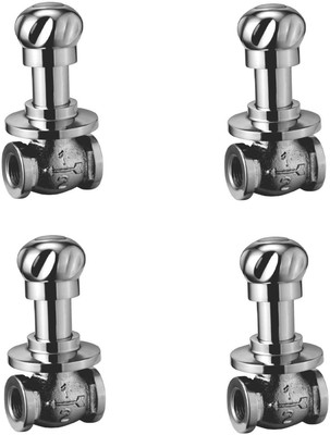 

Oleanna ASCMN-04 Moon Concealed Stop Cock 1/2" (15mm) With Concealed Flange (Concealed Disc Fittting | Quarter Turn) (Pack of 4 Pcs) Stop Cock Faucet(Wall Concealed Installation Type)
