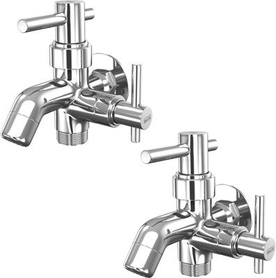 

Sheetal 2012-2 Nile Bib Cock 2 in 1 - Set of 2 Bib Tap Faucet(Wall Mount Installation Type)