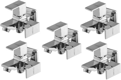 

Oleanna ModelS-05 Square 2 In 1 Bib Cock With Wall Flange Bib Tap (Disc Fitting | Quarter Turn | Form Flow) (Pack of 5 Pcs) Bib Tap Faucet(Wall Mount Installation Type)