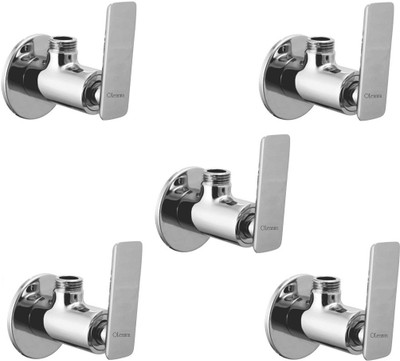 

Oleanna ModelG-02 Golf Angle Valve With Wall Flange Agular Stop Cock (Disc Fitting | Quarter Turn) (Pack of 5 Pcs) Angle Cock Faucet(Wall Mount Installation Type)