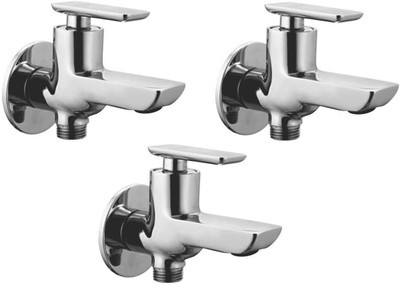 

Oleanna ALCOG-06 Golf 2 In 1 Bib Cock With Wall Flange Bib Tap (Disc Fitting | Quarter Turn | Form Flow) (Pack of 3 Pcs) Bib Tap Faucet(Wall Mount Installation Type)