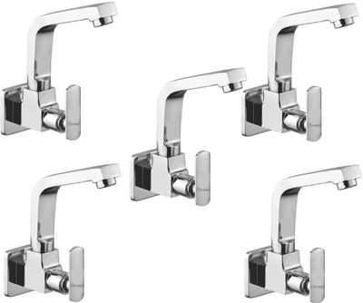 

Oleanna ModelSD-05 Speed Sink Tap With Wall Flange Sink Cock With Swivel Casted Spout Wall Mounted (Disc Fitting | Quarter Turn | Form Flow) (Pack of 5 Pcs) Compression Faucet(Wall Mount Installation Type)