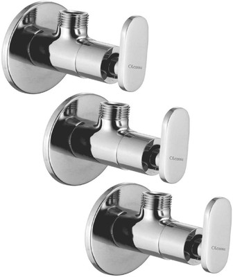 

Oleanna ALCOMT-02 Metro Angle Valve With Wall Flange Agular Stop Cock (Disc Fitting | Quarter Turn) (Pack of 3 Pcs) Angle Cock Faucet(Wall Mount Installation Type)
