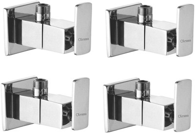 

Oleanna ASCK-02 Kubix Angle Valve With Wall Flange Agular Stop Cock (Disc Fitting | Quarter Turn) (Pack of 4 Pcs) Angle Cock Faucet(Wall Mount Installation Type)