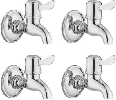 

Oleanna ASCM-01 Magic Bib Cock With Wall Flange (Disc Fitting | Quarter Turn | Form Flow) (Pack of 4 Pcs) Bib Tap Faucet(Wall Mount Installation Type)