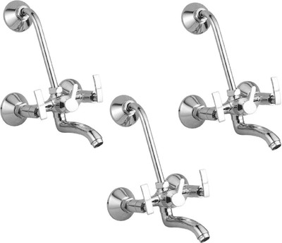 

Oleanna ALCOD-15 Desire Telephonic Wall Mixer With 115Mm Long Bend Pipe With Provision For Over Head Shower (Disc Fitting | Quarter Turn | Form Flow) (Pack of 3 Pcs) Mixer Faucet(Wall Mount Installation Type)