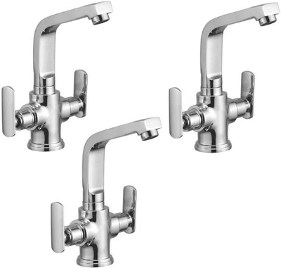 

Oleanna ALCOSD-08 Speed Center Hole Basin Mixer With Connection Pipe With Hot & Cold Water Feature (Disc Fitting | Quarter Turn | Form Flow) (Pack of 3 Pcs) Mixer Faucet(Deck Mount Installation Type)