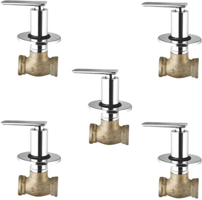 

Oleanna ModelG-05 Golf Concealed Stop Cock 1/2" (15mm) With Concealed Flange (Concealed Disc Fittting | Quarter Turn) (Pack of 5 Pcs) Stop Cock Faucet(Wall Concealed Installation Type)