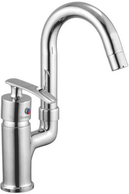 

Oleanna D-12 Desire Single Lever Sink Mixer Table Mounted With Connection Pipe With Hot & Cold Water Feature (High Quality Cartridges | Quarter Turn | Form Flow) Mixer Faucet(Vessel Installation Type)