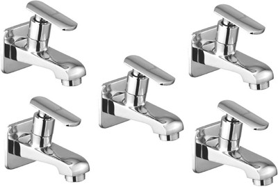 

Oleanna ModelSD-01 Speed Bib Cock With Wall Flange (Disc Fitting | Quarter Turn | Form Flow) (Pack of 5 Pcs) Bib Tap Faucet(Wall Mount Installation Type)