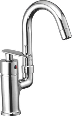 

Oleanna MT-13 Metro Single Lever Sink Mixer Table Mounted With Connection Pipe With Hot & Cold Water Feature (High Quality Cartridges | Quarter Turn | Form Flow) Mixer Faucet(Vessel Installation Type)
