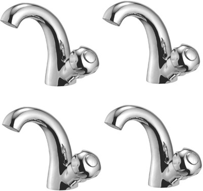 

Oleanna ASCMN-08 Moon Swan Neck Pillar Tap With Swivel Spout For Sink And Basin Kitchen And Bathroom (Disc Fitting | Quarter Turn | Form Flow) (Pack of 4 Pcs) Disc Faucet(Deck Mount Installation Type)