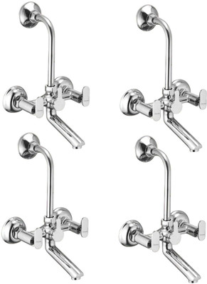 

Oleanna ASCMT-15 Metro Telephonic Wall Mixer With 115Mm Long Bend Pipe With Provision For Over Head Shower (Disc Fitting | Quarter Turn | Form Flow) (Pack of 4 Pcs) Mixer Faucet(Wall Mount Installation Type)