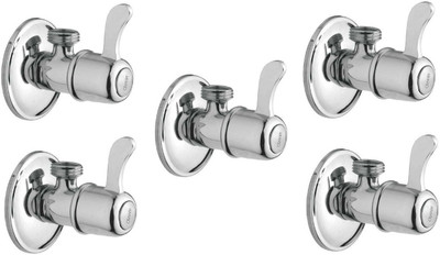 

Oleanna ModelM-02 Magic Angle Valve With Wall Flange Agular Stop Cock (Disc Fitting | Quarter Turn) (Pack of 5 Pcs) Angle Cock Faucet(Wall Mount Installation Type)