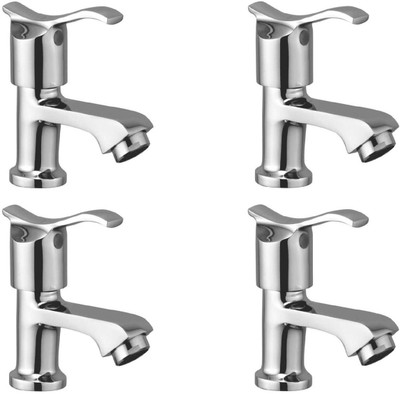 

Oleanna ASCA-03 Angel Pillar Cock Chrome Finishing (Disc Fitting | Quarter Turn | Form Flow) (Pack of 4 Pcs) Pillar Tap Faucet(Deck Mount Installation Type)