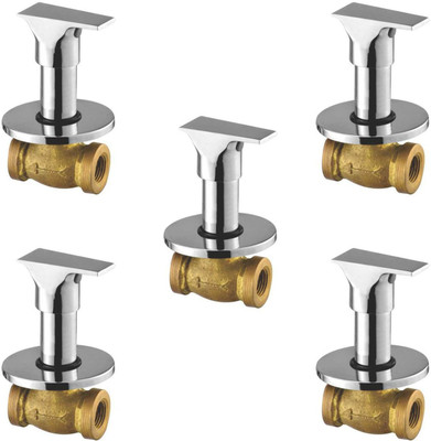 

Oleanna ModelGL-05 Global Concealed Stop Cock 1/2" (15mm) With Concealed Flange (Concealed Disc Fittting | Quarter Turn) (Pack of 5 Pcs) Stop Cock Faucet(Wall Concealed Installation Type)