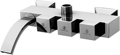

Sheetal 3108 KUBIC Wall Mixer With Provision For Overhead Shower Cartridge Faucet(Wall Mount Installation Type)