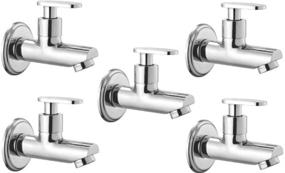 

Oleanna ModelMT-01 Metro Bib Cock With Wall Flange (Disc Fitting | Quarter Turn | Form Flow) (Pack of 5 Pcs) Bib Tap Faucet(Wall Mount Installation Type)