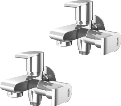 

Sheetal 1912-2 Liva Bib Cock 2 in 1 - Set of 2 Bib Tap Faucet(Wall Mount Installation Type)