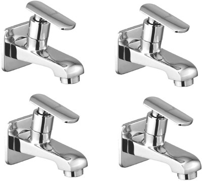 

Oleanna ASCSD-01 Speed Bib Cock With Wall Flange (Disc Fitting | Quarter Turn | Form Flow) (Pack of 4 Pcs) Bib Tap Faucet(Wall Mount Installation Type)
