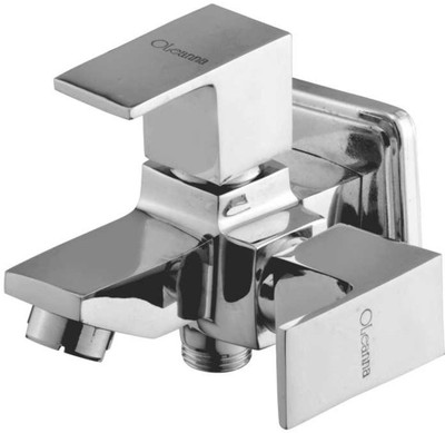 

Oleanna S-05 Square 2 In 1 Bib Cock With Wall Flange Bib Tap (Disc Fitting | Quarter Turn | Form Flow) Bib Tap Faucet(Wall Mount Installation Type)