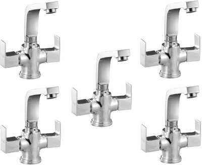 

Oleanna ModelS-09 Square Center Hole Basin Mixer With Connection Pipe With Hot & Cold Water Feature (Disc Fitting | Quarter Turn | Form Flow) (Pack of 5 Pcs) Mixer Faucet(Deck Mount Installation Type)
