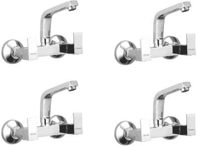 

Oleanna ASCS-08 Square Sink Mixer With Hot & Cold Water Feature (Disc Fitting | Quarter Turn | Form Flow) (Pack of 4 Pcs) Mixer Faucet(Wall Mount Installation Type)