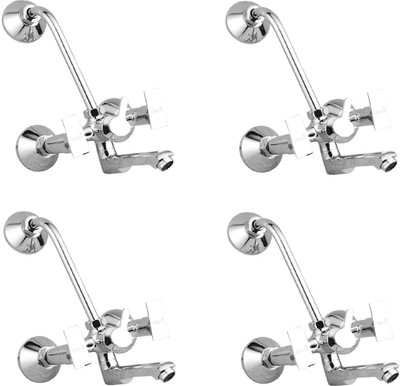 

Oleanna ASCGL-16 Global Telephonic Wall Mixer With 115Mm Long Bend Pipe With Provision For Over Head Shower (Disc Fitting | Quarter Turn | Form Flow) (Pack of 4 Pcs) Mixer Faucet(Wall Mount Installation Type)