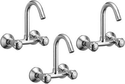 

Oleanna ALCOMN-09 Moon Sink Mixer With Hot & Cold Water Feature (Disc Fitting | Quarter Turn | Form Flow) (Pack of 3 Pcs) Mixer Faucet(Wall Mount Installation Type)