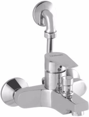 

Hindware F360019CP Element Single Lever Bath & Overhead Shower Mixer Bib Tap Faucet(Wall Mount Installation Type)