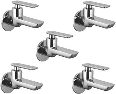 

Oleanna ModelG-04 Golf Long Nose Bib Cock With Wall Flange Long Body Tap (Disc Fitting | Quarter Turn | Form Flow) (Pack of 5 Pcs) Pillar Tap Faucet(Wall Mount Installation Type)