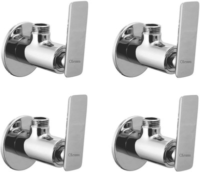 

Oleanna ASCG-02 Golf Angle Valve With Wall Flange Agular Stop Cock (Disc Fitting | Quarter Turn) (Pack of 4 Pcs) Angle Cock Faucet(Wall Mount Installation Type)