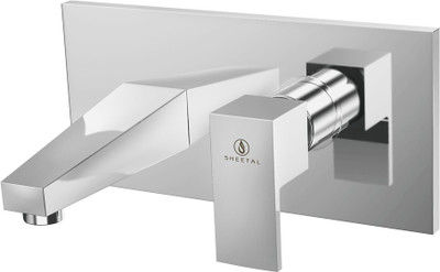 

Sheetal 3423 Gleam Sink Cock With Spout Wall Mounted Cartridge Faucet(Wall Concealed Installation Type)