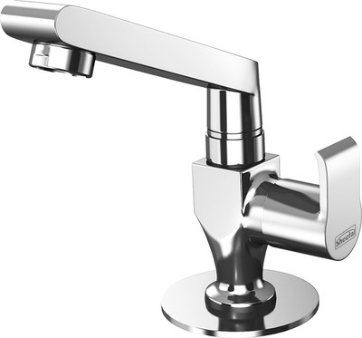 

Sheetal 1907 Liva Pillar Cock With Swinging Spout Cartridge Faucet(Centerset Installation Type)
