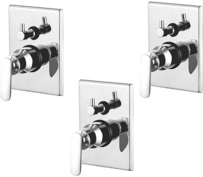 

Oleanna ALCOSD-15 Speed 4 Way Complete Divertor Set And Addons Body Of Single Lever Concealed, Mixers And Divertor For Bath And Shower System (High Quality Cartridges | Quarter Turn) (Pack of 3 Pcs) Diverter Faucet(Wall Mount Installation Type)