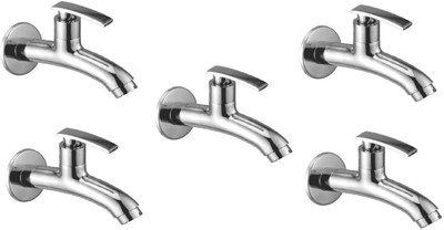 

Oleanna ModelD-04 Desire Long Nose Bib Cock With Wall Flange Long Body Tap (Disc Fitting | Quarter Turn | Form Flow) (Pack of 5 Pcs) Pillar Tap Faucet(Wall Mount Installation Type)