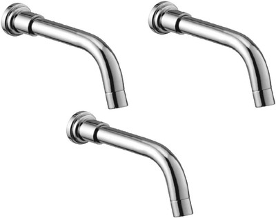 

Oleanna ALCOF-17 Fancy Plain Spout With Wall Flange Used For Divertor, Concealed,Angular Cock Bath Tub Spout Chrome (Pack of 3 Pcs) Spout Faucet(Spout Installation Type)