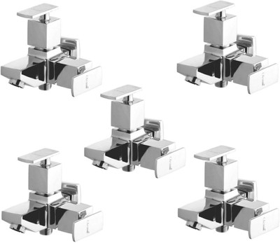 

Oleanna ModelK-07 Kubix 2 In 1 Bib Cock With Wall Flange Bib Tap (Disc Fitting | Quarter Turn | Form Flow) (Pack of 5 Pcs) Bib Tap Faucet(Wall Mount Installation Type)