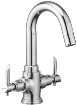 

Oleanna F-09 Fancy Center Hole Basin Mixer With Connection Pipe With Hot & Cold Water Feature (Disc Fitting | Quarter Turn | Form Flow) Mixer Faucet(Deck Mount Installation Type)