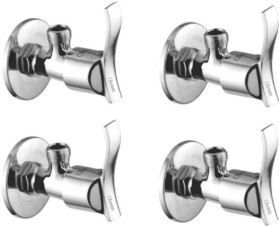 

Oleanna ASCA-02 Angel Angle Valve With Wall Flange Agular Stop Cock (Disc Fitting | Quarter Turn) (Pack of 4 Pcs) Angle Cock Faucet(Wall Mount Installation Type)
