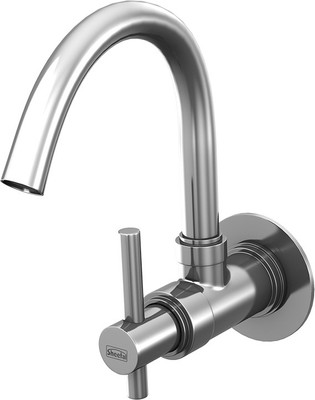 

Sheetal 2006 Nile Sink Cock With Swinging Spout Cartridge Faucet(Wall Mount Installation Type)