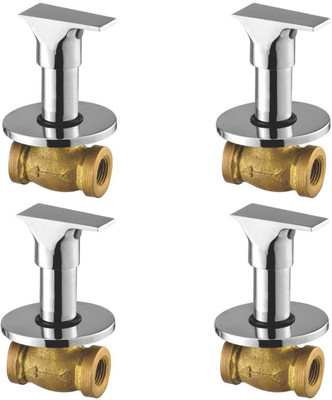

Oleanna ASCGL-05 Global Concealed Stop Cock 1/2" (15mm) With Concealed Flange (Concealed Disc Fittting | Quarter Turn) (Pack of 4 Pcs) Stop Cock Faucet(Wall Concealed Installation Type)