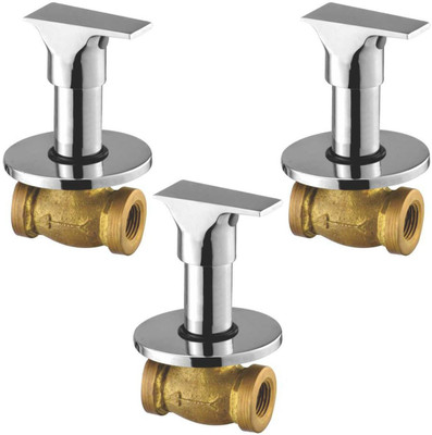 

Oleanna ALCOGL-05 Global Concealed Stop Cock 1/2" (15mm) With Concealed Flange (Concealed Disc Fittting | Quarter Turn) (Pack of 3 Pcs) Stop Cock Faucet(Wall Concealed Installation Type)