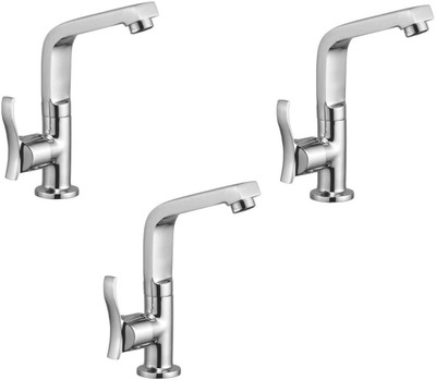

Oleanna ALCOA-08 Angel Swan Neck Pillar Tap With Swivel Spout For Sink And Basin Kitchen And Bathroom (Disc Fitting | Quarter Turn | Form Flow) (Pack of 3 Pcs) Disc Faucet(Deck Mount Installation Type)