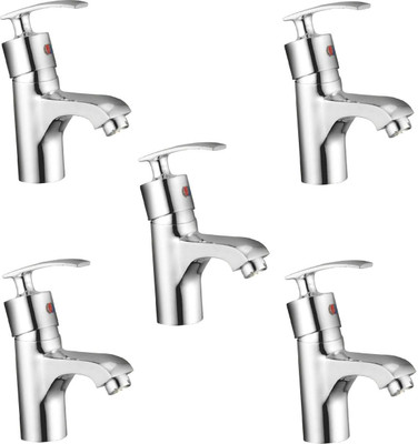 

Oleanna ModelD-20 Desire Single Lever Basin Mixer With Connection Pipe With Hot & Cold Water Feature (High Quality Cartridges | Quarter Turn | Form Flow) (Pack of 5 Pcs) Mixer Faucet(Deck Mount Installation Type)
