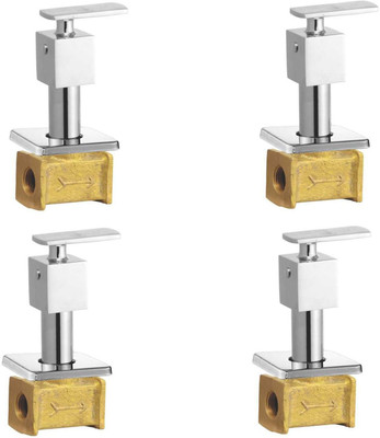 

Oleanna ASCK-05 Kubix Concealed Stop Cock 1/2" (15mm) With Concealed Flange (Concealed Disc Fittting | Quarter Turn) (Pack of 4 Pcs) Stop Cock Faucet(Wall Concealed Installation Type)