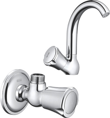 

Sheetal COMBO-2307-2304 Sheetal - Galaxy Pillar Cock With Regular Swinging Spout & Angular Stop Cock Combo Stop Cock Faucet(Single Handle Installation Type)